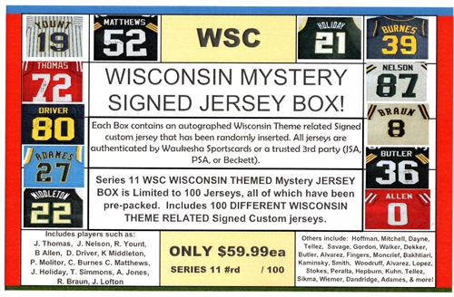 WSC MYSTERY JERSEY BOX - WI SPORTS EDITION SERIES 12