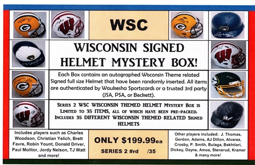WSC MYSTERY HELMET BOX - WISCONSIN THEMED EDITION SERIES 2